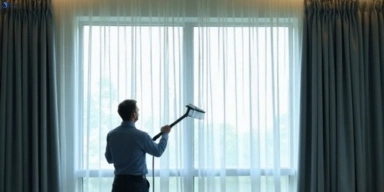 Commercial curtain stain removal service hoppers-crossing-vic hotels offices restaurants